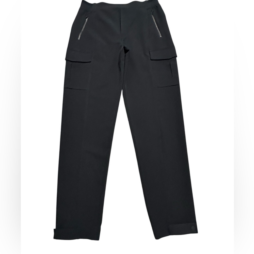 ATHLETA Endless High Rise Cargo Ankle Pant size 12 tall black - Picture 3 of 12